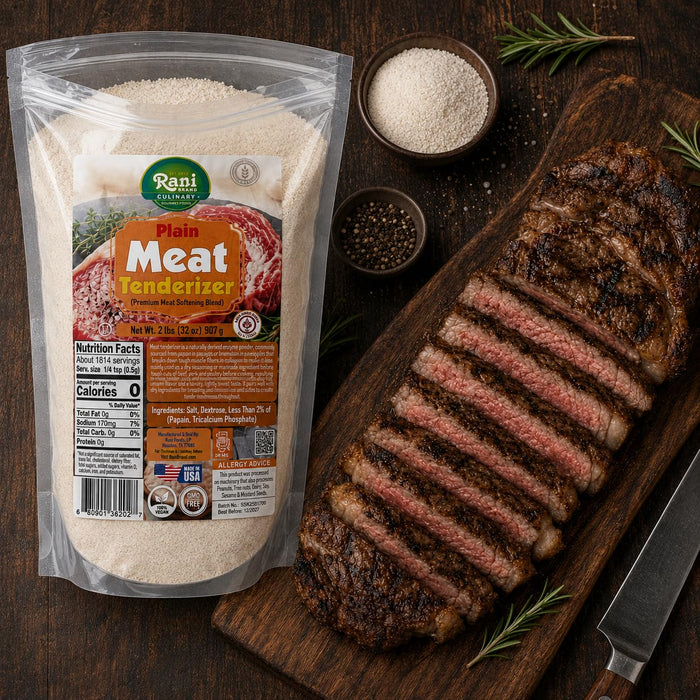 Rani Plain Meat Tenderizer (Premium Meat Softening Blend) 32oz (2lbs) 908g ~ Gluten Free | NON-GMO | Kosher | Vegan | Product of USA