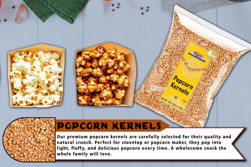 Rani Popcorn Kernels 64oz (4lbs) 1.81kg Bulk, Perfect for Stovetop, Microwave & Popcorn Machines ~ All Natural | Gluten Friendly | Vegan | NON-GMO | Kosher | Product of USA