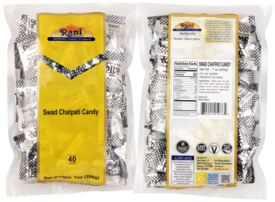 Rani Swad Assorted Candies 7oz (200g) Pack of 6, Coffeo, Kacha Aam, Orange, Imli, Pan, Chatpati Candy ~ Indian Tasty Treats | Vegan | Gluten Friendly | NON-GMO | Indian Origin