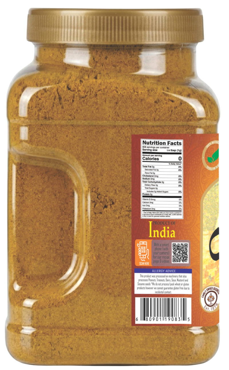 Rani Curry Powder Hot (11-Spice Authentic Indian Blend) 32oz (2lbs) 908g PET Jar ~ All Natural | Salt-Free | Vegan | No Colors | Kosher | Gluten Friendly