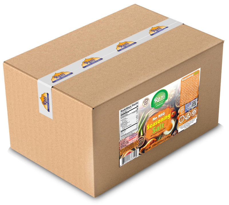 Rani No MSG Seasoning Salt (All Purpose Seasonign Salt) 400oz (25lbs) 11.36kg Bulk Box ~ All Natural | Gluten Friendly | NON-GMO | Kosher | Vegan | Product of USA