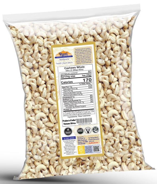 Rani Cashews Whole {5 Sizes Available}
