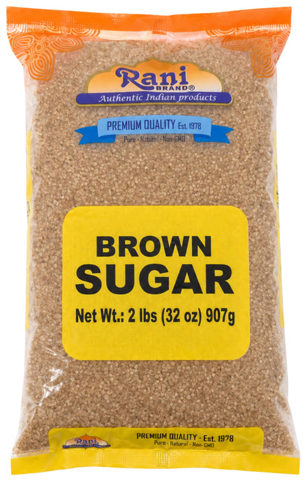 Rani Brown Sugar 32oz (2lbs) 908g ~ All Natural | Gluten Friendly | Vegan | Non-GMO | Kosher | Indian Origin