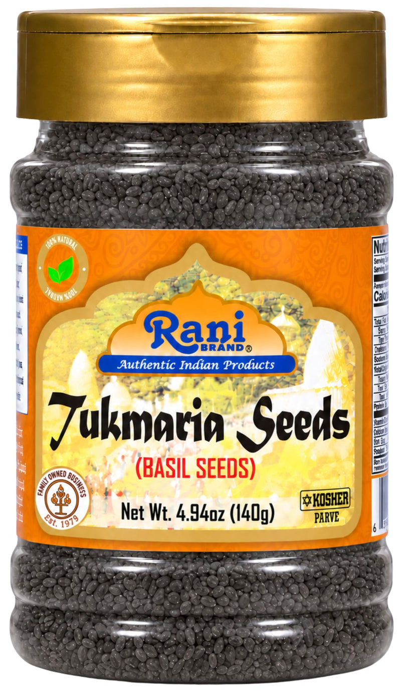 Rani Tukmaria  (Natural Holy Basil Seeds) {4 Sizes Available}