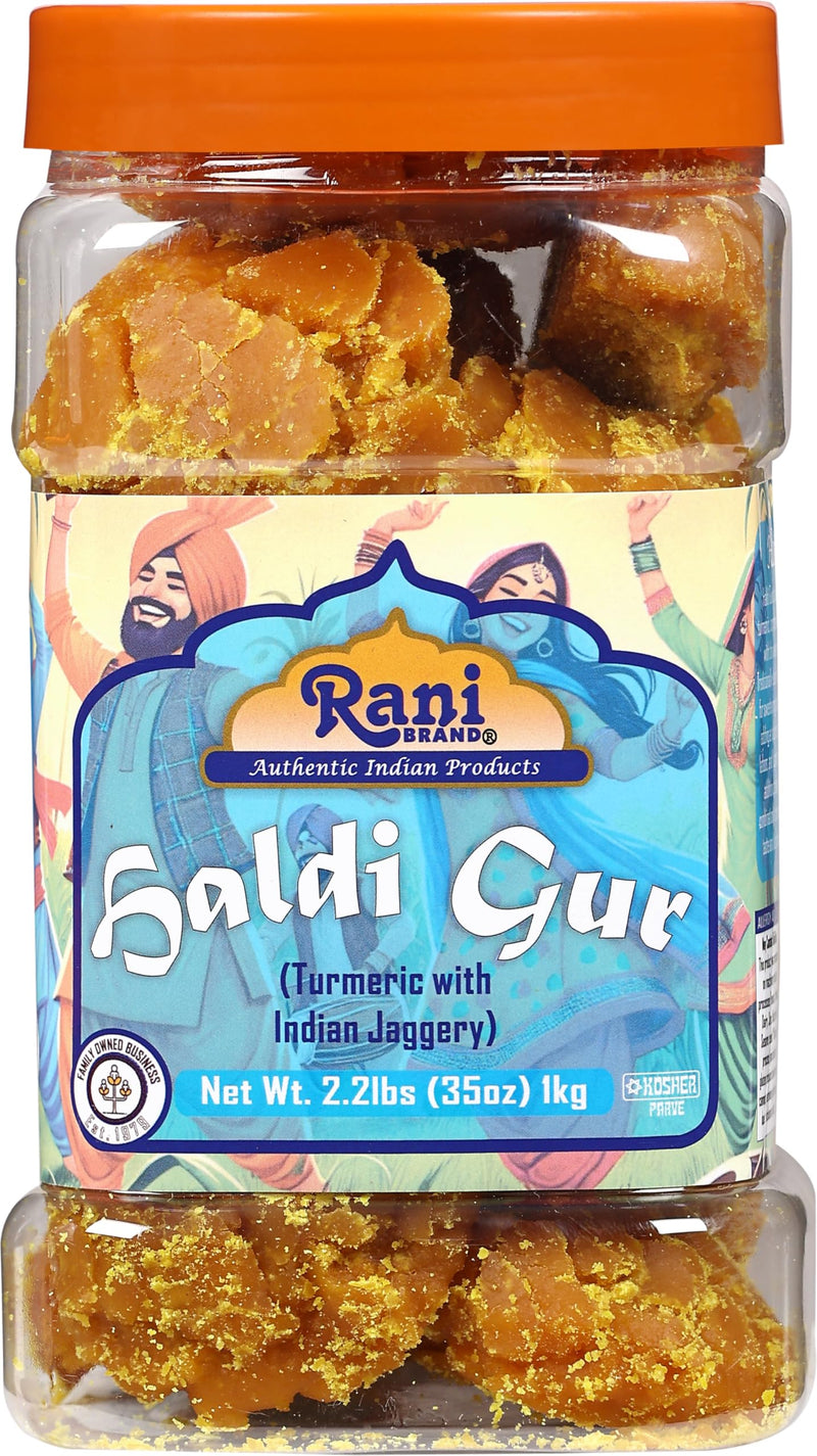 Rani Haldi Gur (Turmeric with Indian Jaggery) 35oz