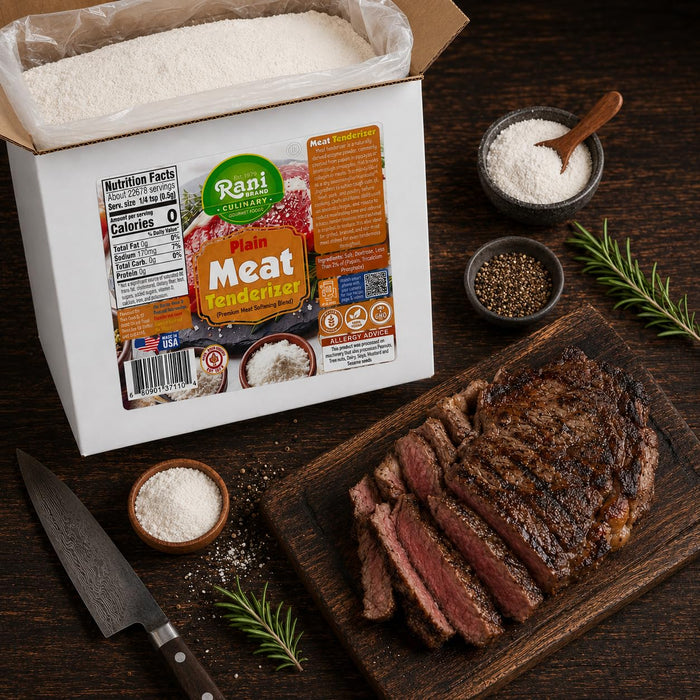 Rani Plain Meat Tenderizer (Premium Meat Softening Blend) 400oz (25lbs) 11.34kg Bulk Box ~ Gluten Free | NON-GMO | Kosher | Vegan | Product of USA