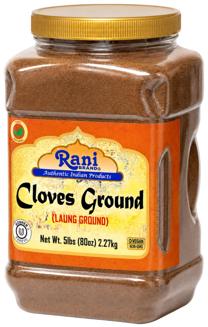 Rani Cloves Powder (Laung) Indian Spice 80oz (5lbs) 2.27kg Bulk PET Jar ~ All Natural, Gluten Friendly | NON-GMO | Kosher | Vegan | Indian Origin