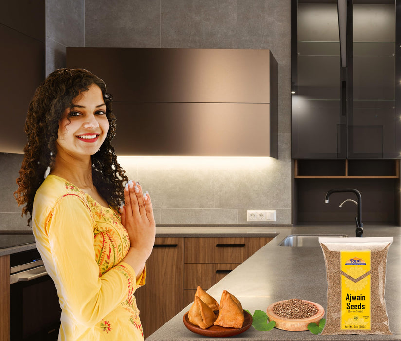 Rani Ajwain Seeds (Carom Bishops Weed) Spice Whole 7oz (200g) ~ Natural | Vegan | Gluten Friendly | NON-GMO | Kosher | Indian Origin