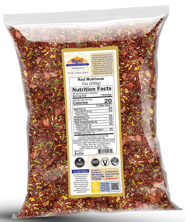 Rani Red Mukhwas (Special Digestive Treat) Indian Candy Mouth Freshener {3 Sizes Available}