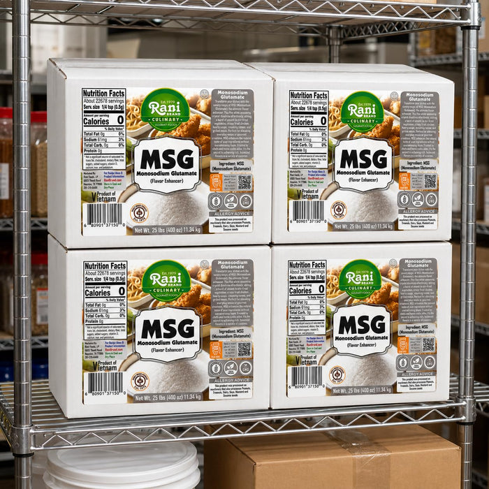 Rani MSG (Monosodium Glutamate) 400oz (25lbs) 11.34kg Bulk Box ~ Gluten Free | NON-GMO | Kosher | Vegan | Product of Vietnam
