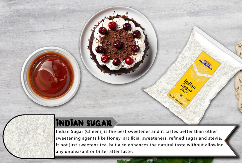 Rani Indian Sugar (Cheeni) 14oz (400g) ~ All Natural | Gluten Friendly | No Colors | Kosher | Vegan | Indian Origin