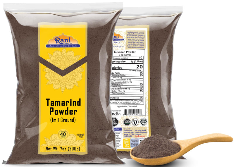 Rani Tamarind Powder (Imli) 7oz (200g) ~ All Natural| No Added Sugar/Salt | Vegan | Gluten Friendly | NON-GMO | Kosher | Indian Origin