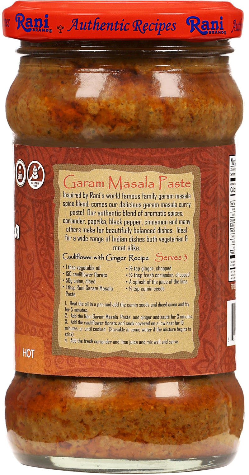 Rani Garam Masala Curry Spice Paste 10.5oz (300g) Glass Jar ~ No Colors | All Natural NON-GMO | Kosher | Vegan | Gluten Free | Indian Origin
