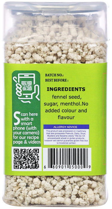 Rani Madrasi Saunf 5.25oz (150g) Vacuum Sealed, Easy Open Top, Resealable Container ~ Indian Tasty Treats | Vegan | Gluten Friendly | NON-GMO | Indian Origin