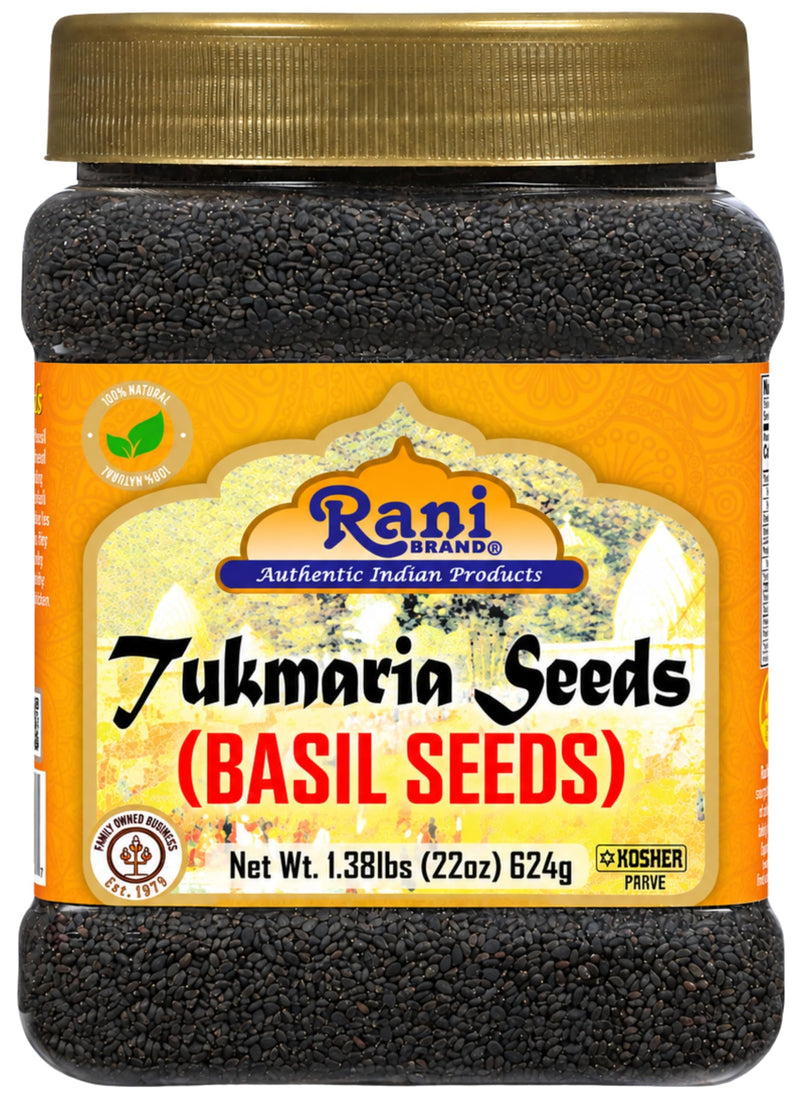 Rani Tukmaria  (Natural Holy Basil Seeds) {4 Sizes Available}