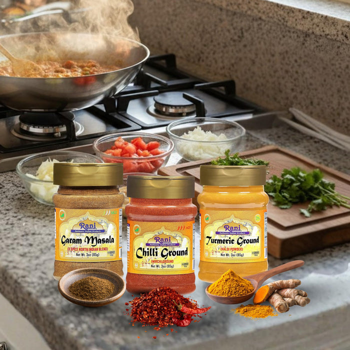 Rani Gulab Jamun Round, Rasgulla, Cham Cham, Rasmalai, RajBhog 35.3oz (2.2lbs) 1kg each, Combo Set of 4, Approximately 14 pieces, Easy Open Lid Can ~ Ready to eat | Non-GMO | Kosher | Indian Origin