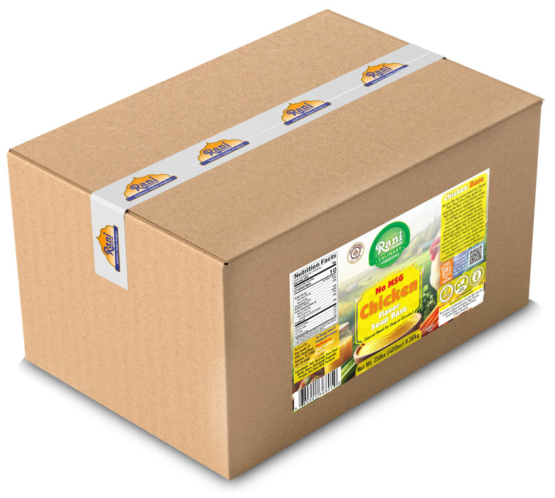 Rani Premium Chicken Base (Special Blend for Soup or Gravies) 400oz (25lbs) 11.36kg Bulk Box ~ All Natural | Gluten Friendly | NON-GMO | Kosher | Vegan | Product of USA