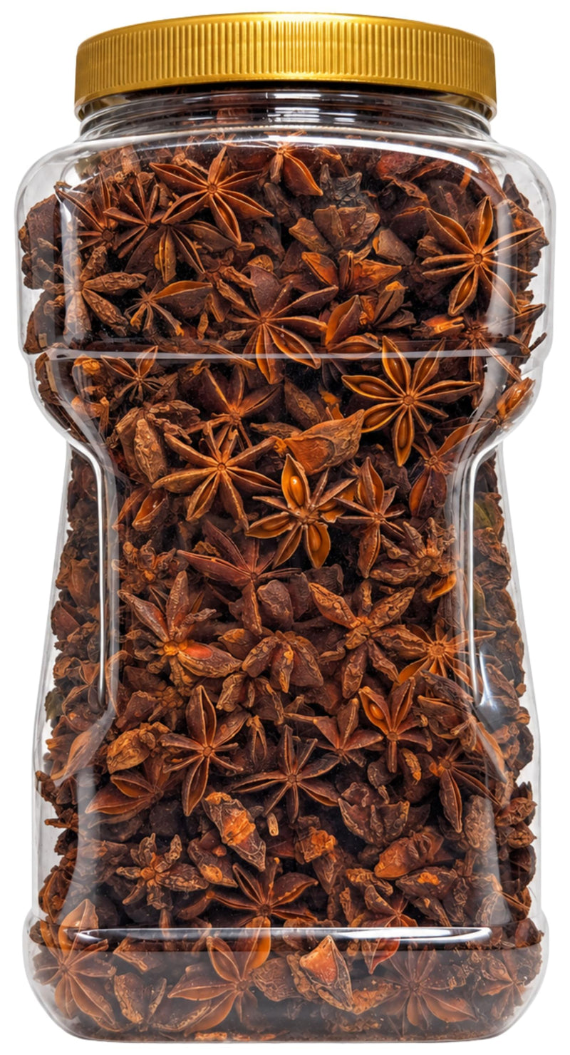Rani Star Anise Seeds, Whole Pods (Badian Khatai) Spice 35oz (2.2lbs) 1kg PET Jar ~ All Natural | Gluten Friendly | NON-GMO | Kosher | Vegan | Indian Origin