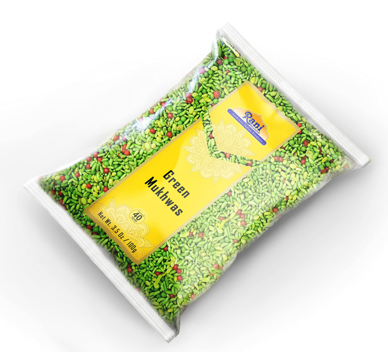 Rani Green Mukhwas (Special Digestive Treat) 3.5oz (100g) ~ Vegan | Kosher | Indian Candy Mouth Freshener