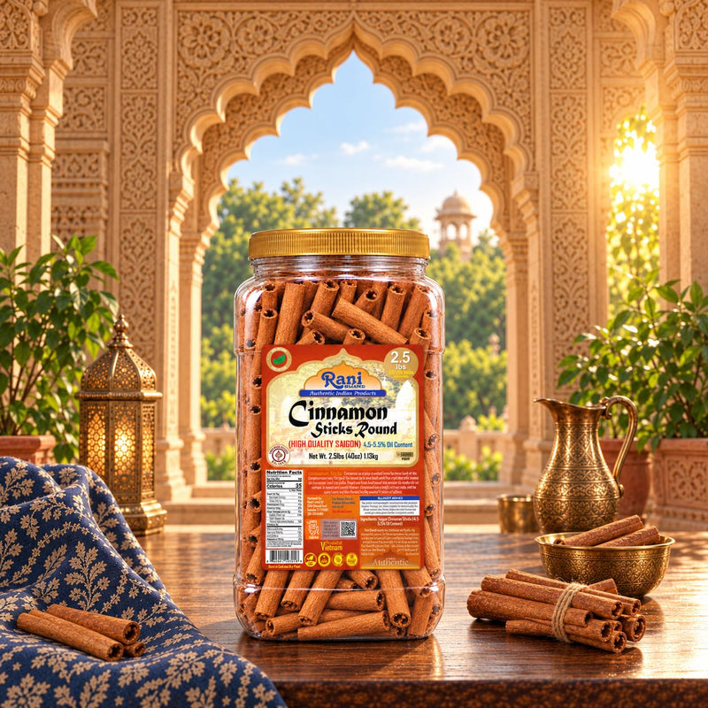 Rani Cinnamon Sticks 40oz (2.5lbs) 1.13kg Bulk PET Jar - 220 -250 Sticks - Strong Aroma, Perfect for Baking, Cooking & Beverages | 3+ Inches Length - Cassia Saigon Cinnamon from Vietnam | Kosher