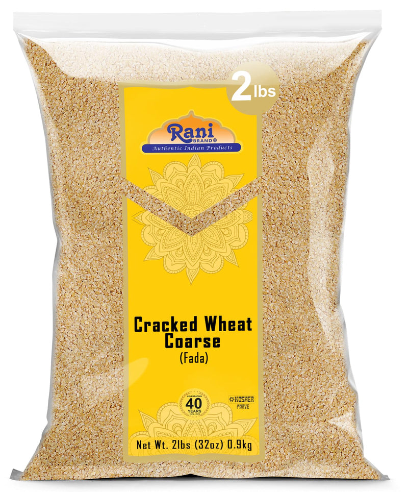 Rani Cracked Wheat Coarse (Fada / Commonly called Bulgur #3) 32oz (2lbs) 907g ~ All Natural | Vegan | No Colors | NON-GMO | Kosher | Indian Origin (Dalia)