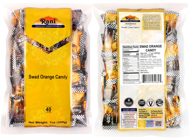 Rani Swad Assorted Candies 7oz (200g) Pack of 6, Coffeo, Kacha Aam, Orange, Imli, Pan, Chatpati Candy ~ Indian Tasty Treats | Vegan | Gluten Friendly | NON-GMO | Indian Origin