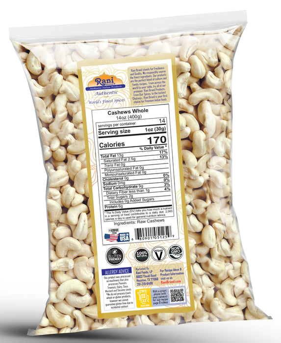 Rani Cashews Whole {5 Sizes Available}