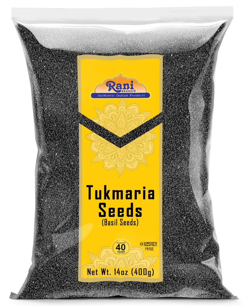 Rani Tukmaria  (Natural Holy Basil Seeds) {4 Sizes Available}