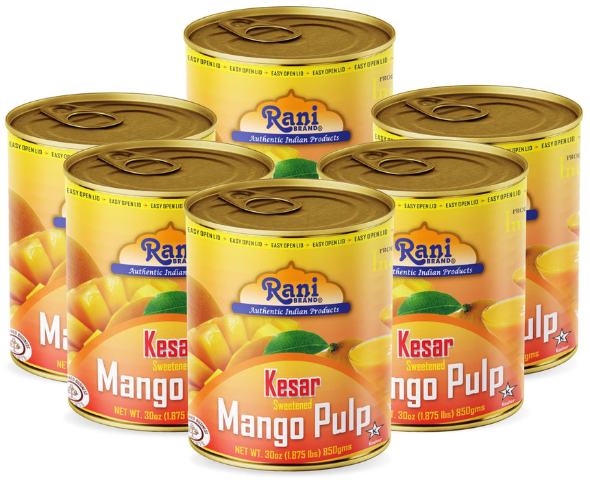 Rani Mango Pulp Puree (Kesar Sweetened) {3 Sizes Available)