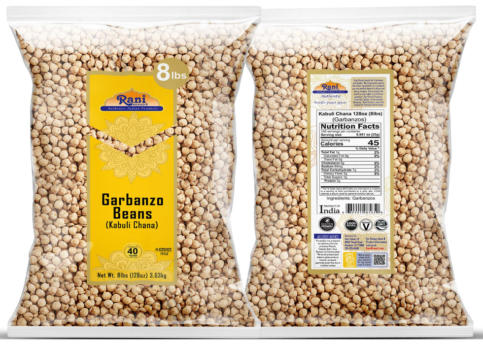 Rani Garbanzo Beans (Kabuli Chana) {4 Sizes Available}