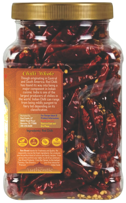 Rani Chilli Whole 8oz (225g) ~ All Natural, Salt-Free | Vegan | No Colors | Gluten Friendly | NON-GMO | Kosher | Indian Origin