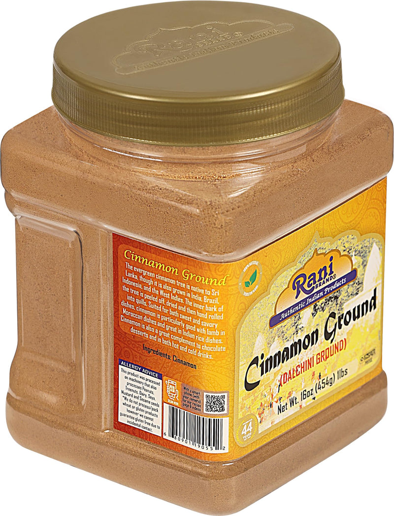 Rani Cinnamon Powder (Ground) Spice 16oz (454g) ~ All Natural, Salt-Free | Vegan | No Colors | Gluten Free Ingredients | NON-GMO | Kosher