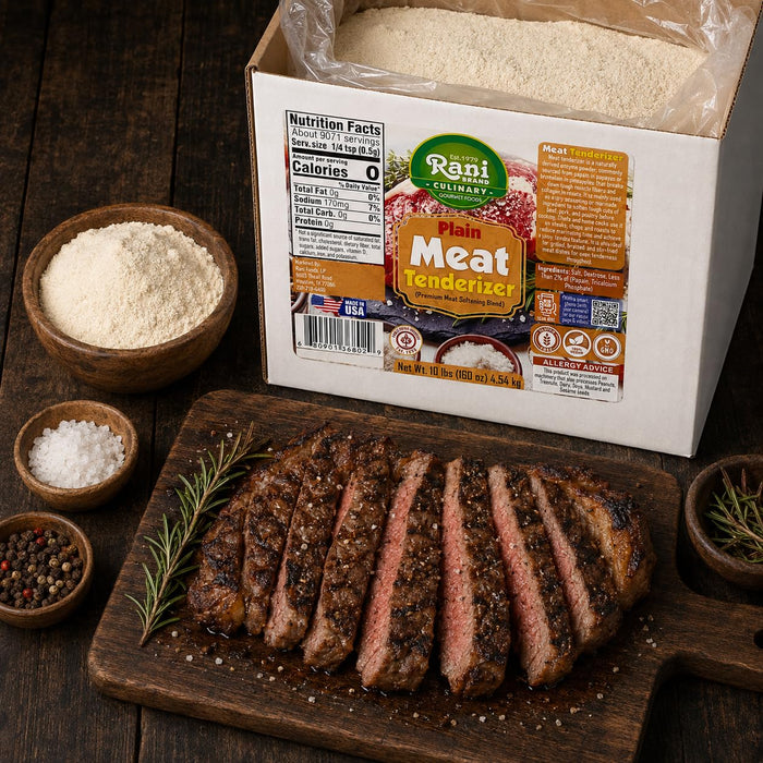 Rani Plain Meat Tenderizer (Premium Meat Softening Blend) 160oz (10lbs) 4.54kg Bulk Box ~ Gluten Free | NON-GMO | Kosher | Vegan | Product of USA