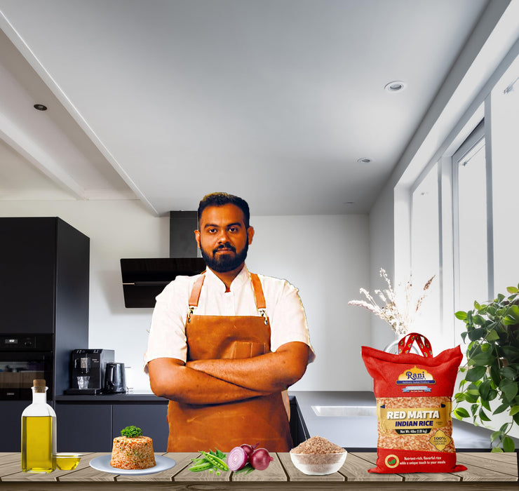 Rani Red Matta Indian Rice 64oz (4lbs) 1.81kg Cloth Bag ~ All Natural | Gluten Friendly | Vegan | Kosher | Export Quality | Indian Origin