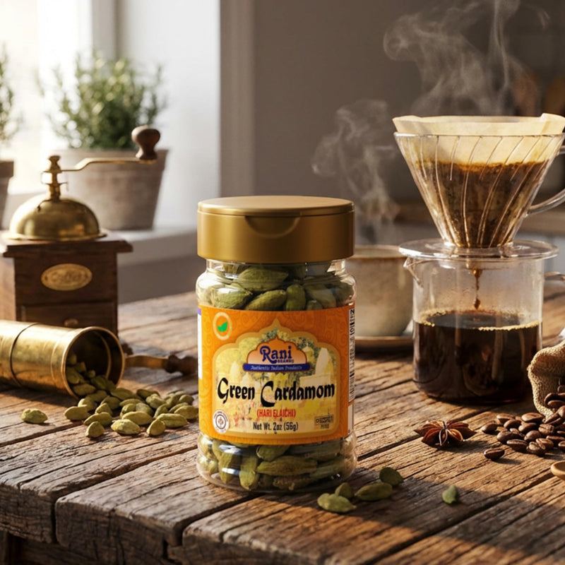 Rani Green Cardamom Pods Spice (Hari Elachi) 2oz (56g) PET Jar ~ All Natural | Vegan | Gluten Friendly | NON-GMO | Kosher | Product of India