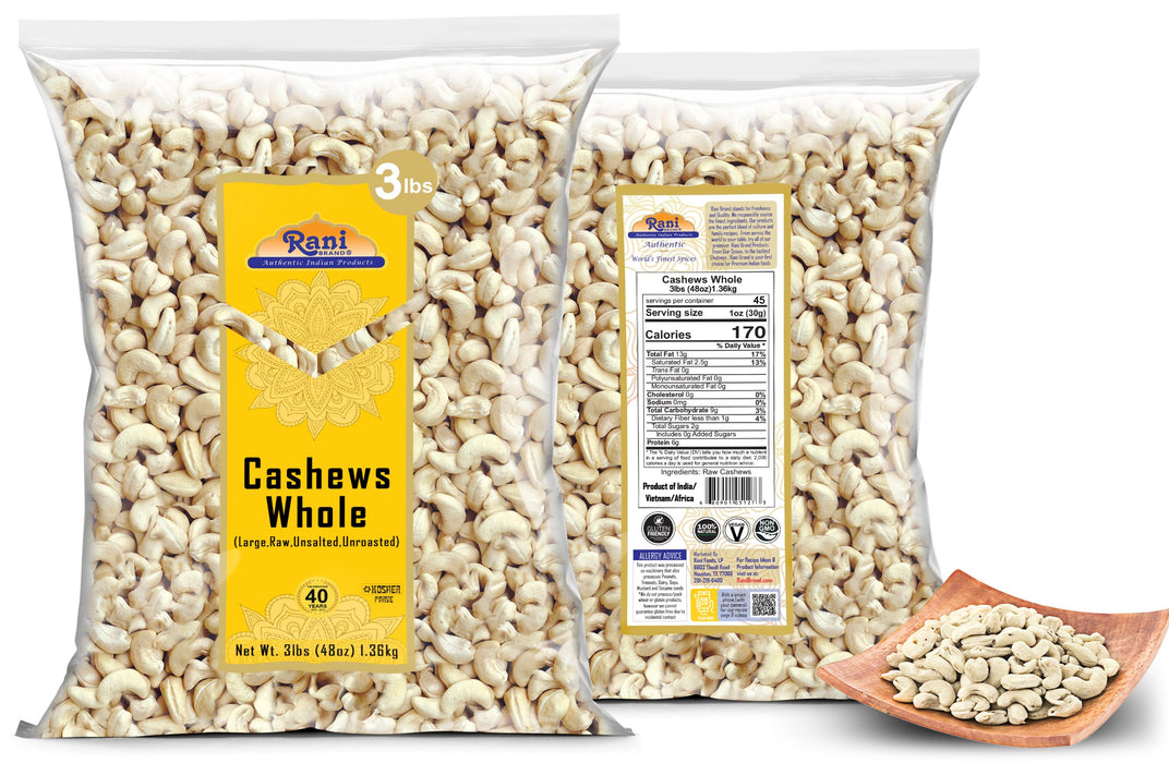 Rani Cashews Whole {5 Sizes Available}