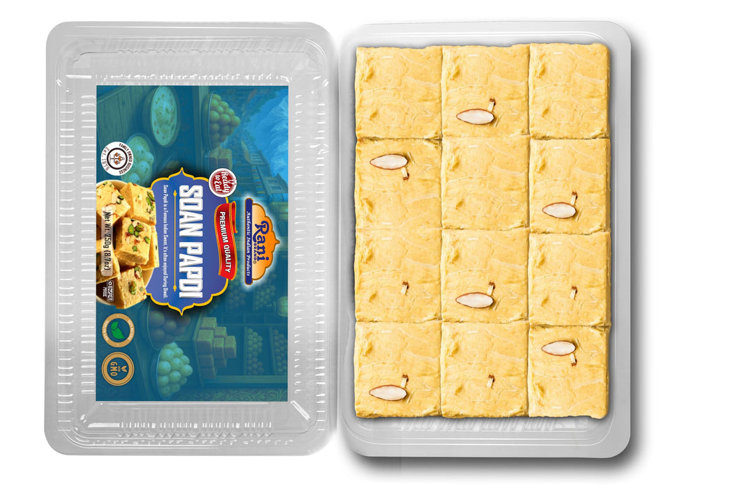 Rani Soan Papdi 8.7oz (250g) PET Jar, Traditional Indian Sweets, Ready to eat ~ All Natural | Non-GMO | Kosher | Indian Origin