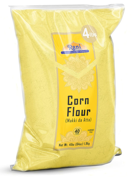 Rani Corn Flour (Makki ka Atta) 64oz (4lbs) 1.81kg Bulk ~ All Natural | Vegan | Gluten Friendly | NON-GMO | Kosher | Indian Origin