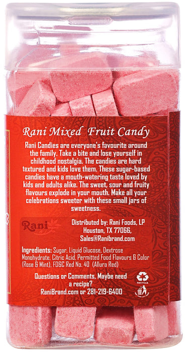 Rani Rose Peppermint Candy 5.25oz (150g) Vacuum Sealed, Easy Open Top, Resealable Container ~ Indian Tasty Treats | Vegan | Gluten Friendly | NON-GMO | Indian Origin
