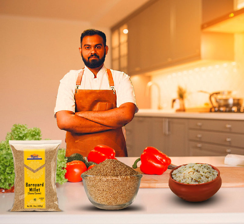 Rani Barnyard Millet (Echinochloa Esculenta Frumantacea) Whole Ancient Grain Seeds 14oz (400g) ~ All Natural | Gluten Friendly | NON-GMO | Kosher | Vegan | Indian Origin | Shama/Sanwa
