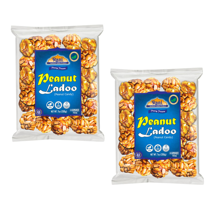Rani Peanut Ladoo (Round Peanut Brittle Candy) 7oz