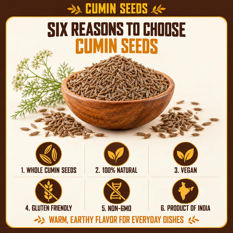 Rani Cumin Seeds Whole (Jeera) Spice 3.5oz (100g) ~ All Natural | Gluten Friendly | NON-GMO | Kosher | Vegan | Indian Origin