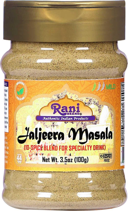 Rani Jal Jeera Masala (14-Spice blend for Spicy Indian Drink) 3oz (85g) PET Jar ~ All Natural | Vegan | No Colors | Gluten Friendly | NON-GMO | Kosher | Indian Origin