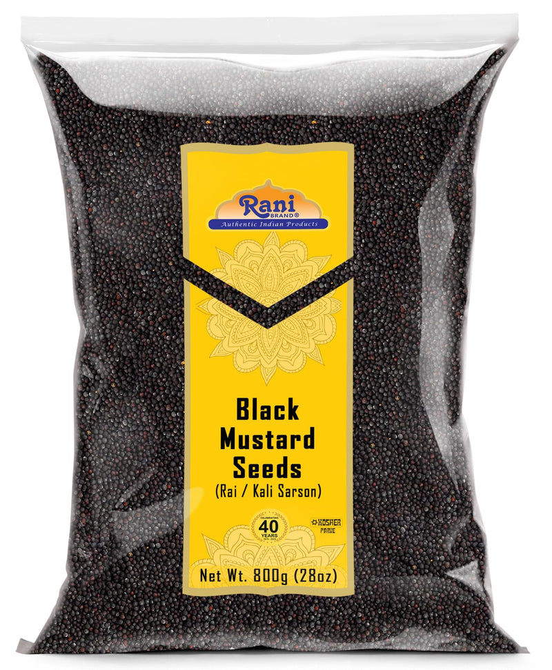 Rani Black Mustard Seeds Whole Spice (Kali Rai) 28oz