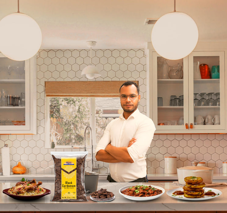 Rani Black Cardamom Pods (Kali Elachi) Whole Indian Spice 3.5oz (100g) ~ All Natural | Vegan | Gluten Friendly | NON-GMO | Kosher | Indian Origin | Smokey, Tsaoko, Cao Guo, Bach Dan Khau, Badi