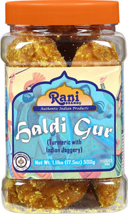 Rani Haldi Gur (Turmeric with Indian Jaggery) 17.5oz