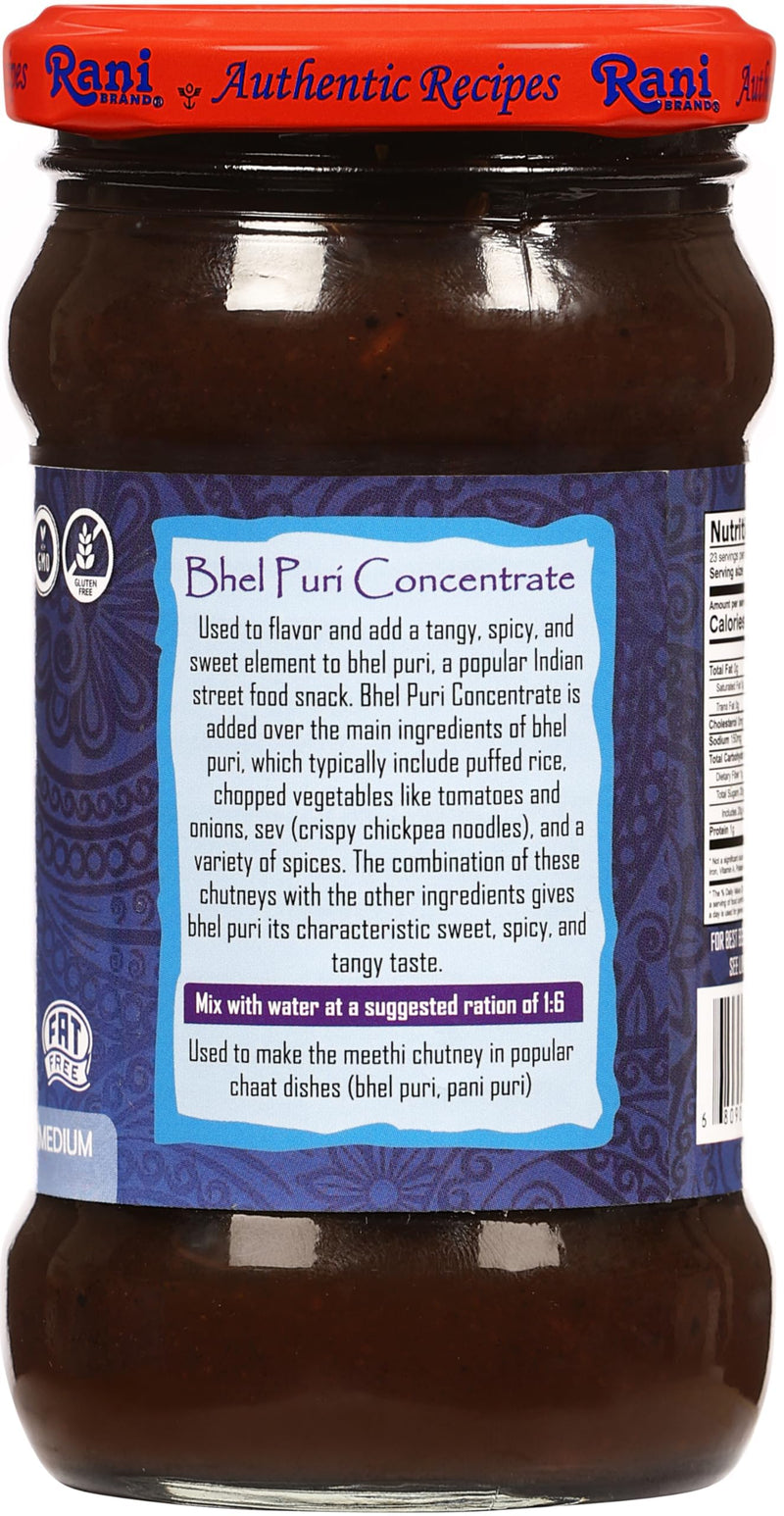 Rani Bhel Puri Concentrate (Sweet & Spicy Sauce) 10.5oz (300g) Glass Jar, Ready to Eat, Pack of 5+1 FREE ~ Vegan | Gluten Free | NON-GMO | Kosher | No Colors