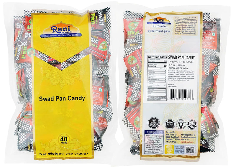 Rani Swad Assorted Candies 7oz (200g) Pack of 6, Coffeo, Kacha Aam, Orange, Imli, Pan, Chatpati Candy ~ Indian Tasty Treats | Vegan | Gluten Friendly | NON-GMO | Indian Origin