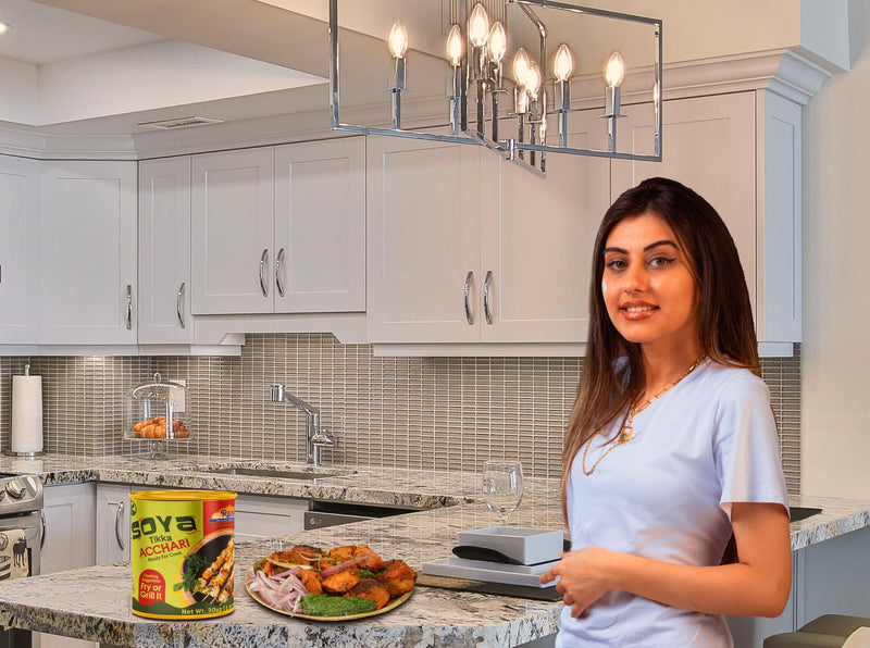 Rani Soya Tikka Achari 30oz (1.875lbs) 850g, Pack of 2, Ready for Cook ~ Easy Open Lid | All Natural | Vegan | No Colors | NON-GMO | Kosher | Indian Origin | Soy Based Meat Substitute
