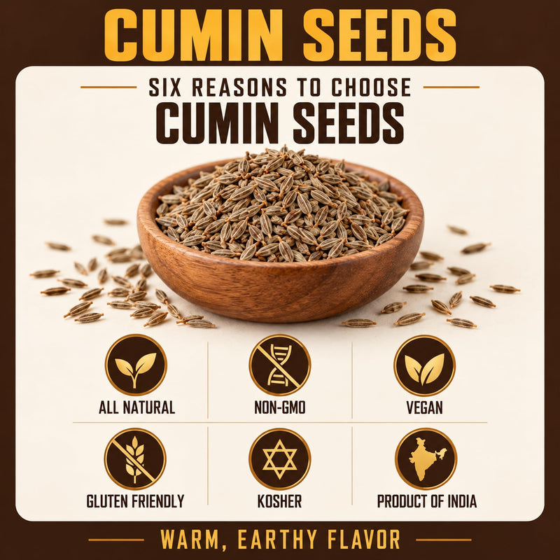 Rani Cumin Seeds Whole (Jeera) Spice 7oz (200g) ~ All Natural | Gluten Friendly | NON-GMO | Kosher | Vegan | Indian Origin